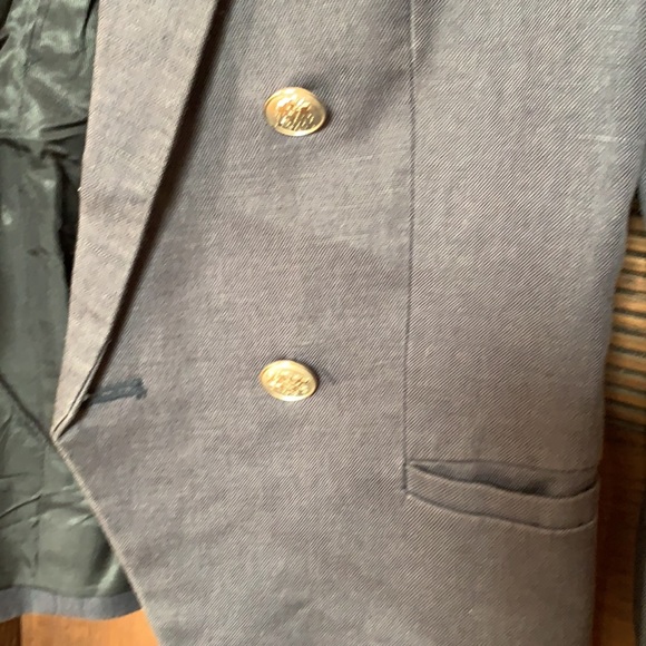 MANGO : size XS navy blue blazer. Can fit S also. 3/4 sleeves. #chic - Picture 4 of 11